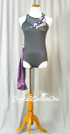 Gray/Purple/Pink Leotard