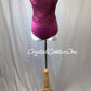 Ruby Floral Lace and Lycra Leotard with Open Back - Swarovski Rhinestones