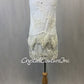 White Lace and Lycra Dress - Swarovski Rhinestones