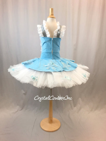 Lt Blue and White Peasant Inspired Platter Tutu Lt Blue and White Peasant Inspired Platter Tutu