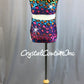 Bright Color Animal Print Top and Trunk - Swarovski Rhinestones