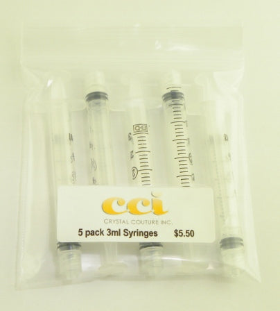 CCI 3ml Syringe - 5 Pack