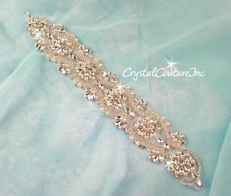 Crystal/Pearl & Pear/Navette Rhinestone Applique #10