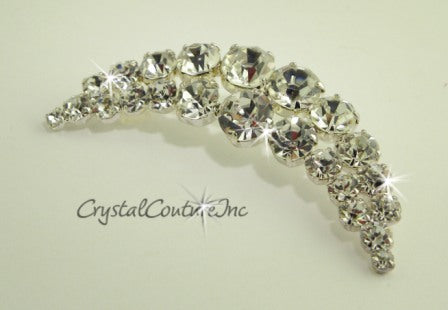 Crystal Rhinestone Crescent Shape Embellishment