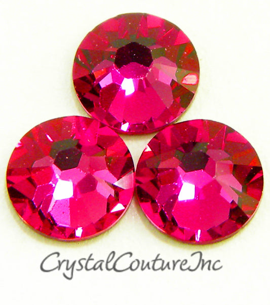 Swarovski 2088 Rhinestone Fuchsia Tube