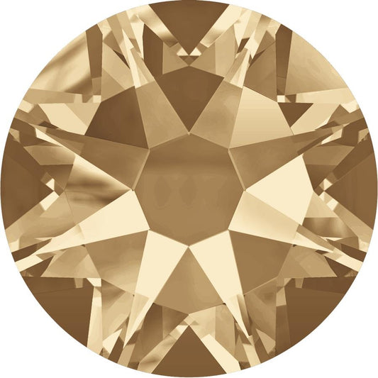 Swarovski 2088 Rhinestone Golden Tube