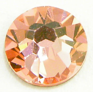 Swarovski 2058 Rhinestone Rose Peach Tube