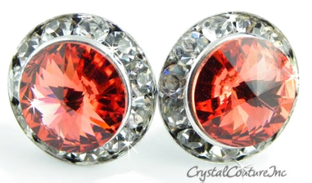 20mm Rondelle Post Earrings made with SWAROVSKI ELEMENTS